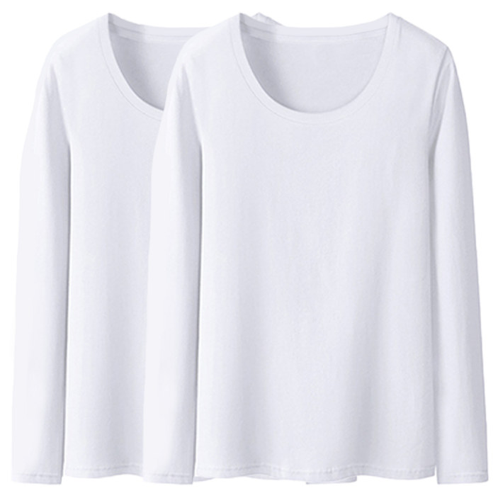 에르모소 11 기본 라운드넥 베이직 따뜻한 기모 여성 겨울 긴팔티셔츠 HC0131