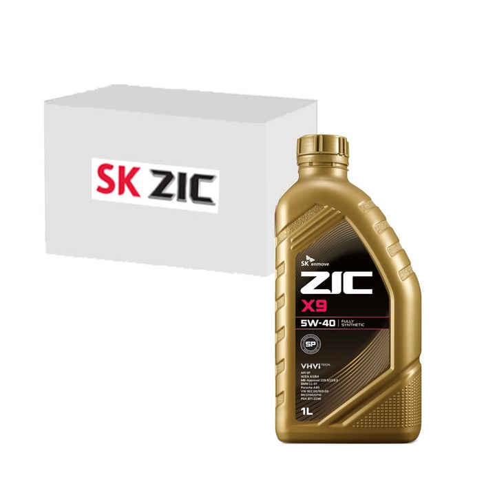 오일마트 지크 SK ZIC X9LS 5W40 1리터 100%합성엔진오일 DPF장착 가솔린 디젤, 1개, 1L