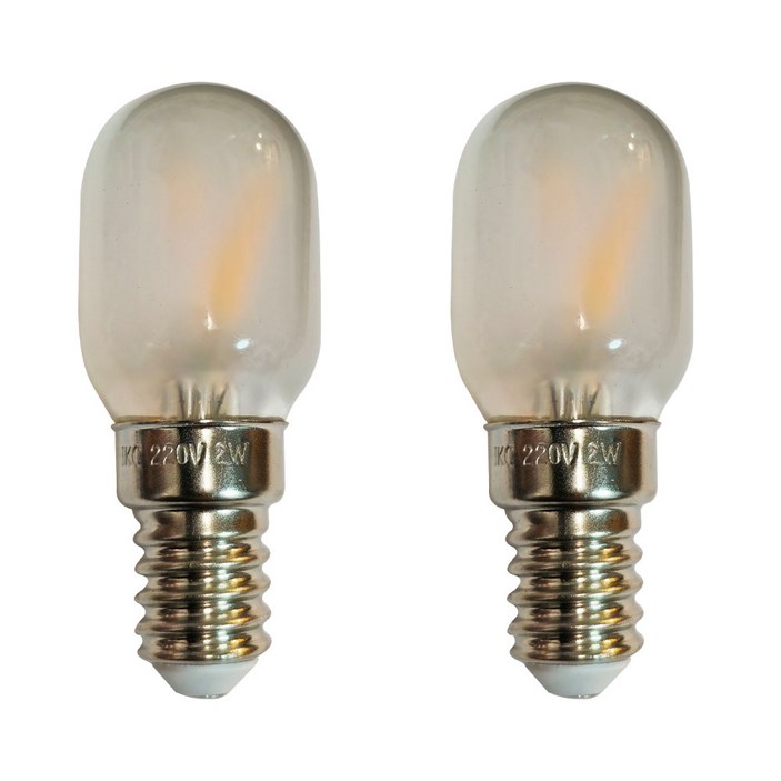 일광 LED T25 2W E14 전구색 노란빛 냉장고전구 장식전구 피그미 램프 2개, 2개