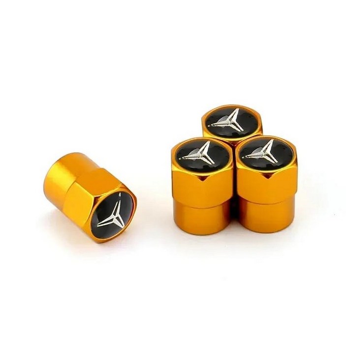 4PCS 자동차 바퀴 금속 타이어 밸브 스템 캡 에어 커버 보호 A B C E G 클래스 W213 W210 W220 W204 W205 W