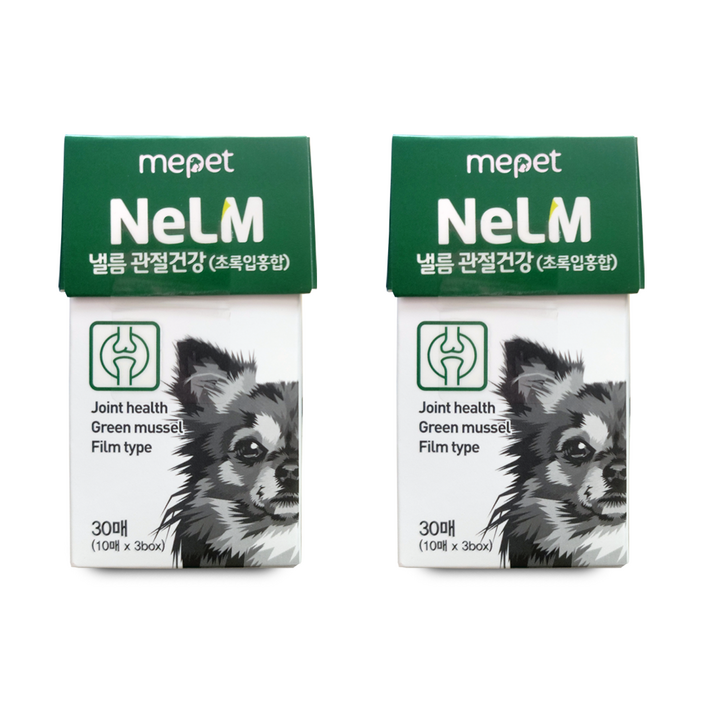 미펫 미펫 낼름 관절건강 초록입홍합 필름 영양제 30매 강아지영양제