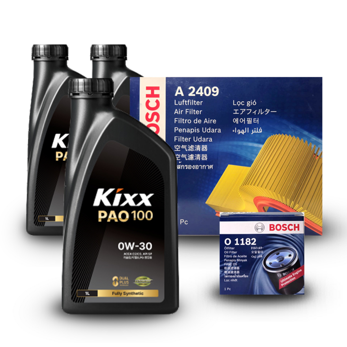 쏘나타 11년 08월이전 (YF) 2.0 가솔린 엔진오일세트 킥스 파오100 0W30 (PAO100) (구) 파오1