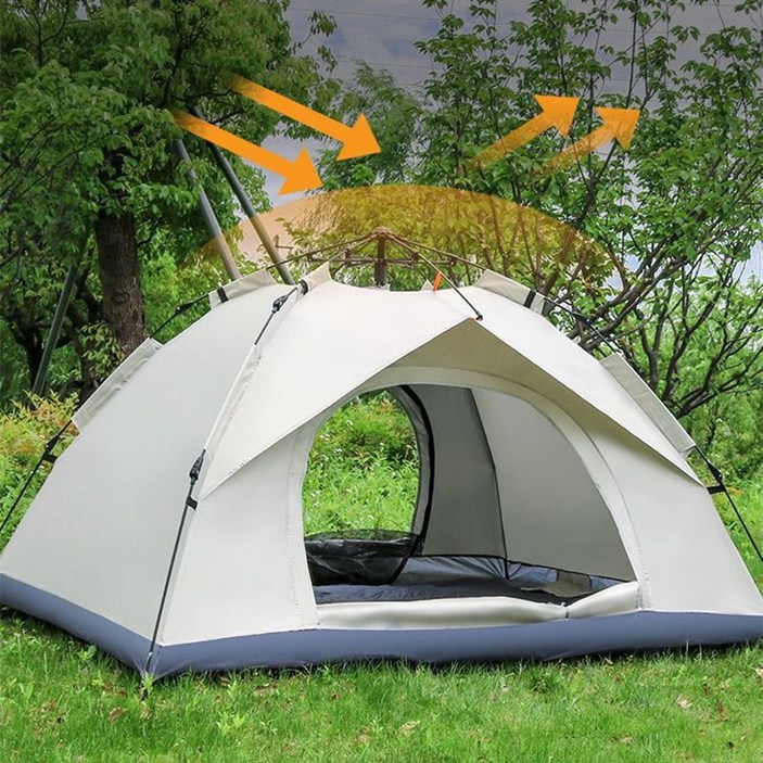 봄캠핑 텐트 경량형 원터치텐트 가족 텐트 간편 설치텐트 야외 캠핑 텐트 차양 텐트