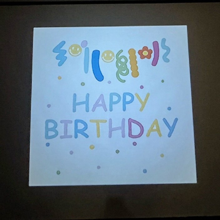 프랑온드 홈파티 생일 프로젝터 감성 파티용품 미니빔