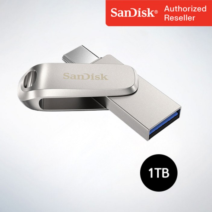 샌디스크 USB 메모리  Ultra Dual Drive Luxe 울트라 듀얼 드라이브 럭스  Type-C OTG USB 3.1 SDDDC4 1TB - 쇼핑앤샵
