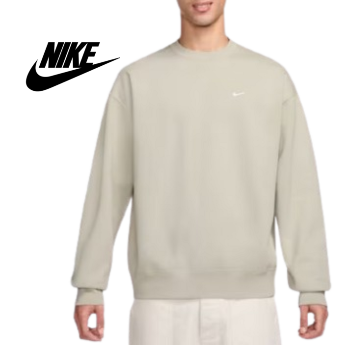 [국내매장정품] 나이키 남성 솔로 스우시 플리스 크루 DX1362-072 따듯한기모맨투맨