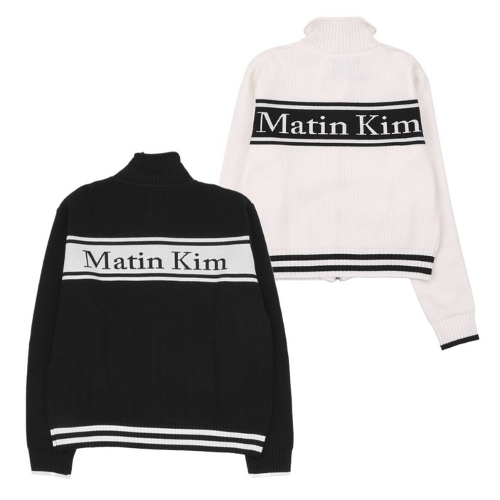 당일발송 마뗑킴 스펠 포인트 스트라이프 여성 니트 가디건 MK2378CD016M MK2500CD016V  GRAD 정품보증택