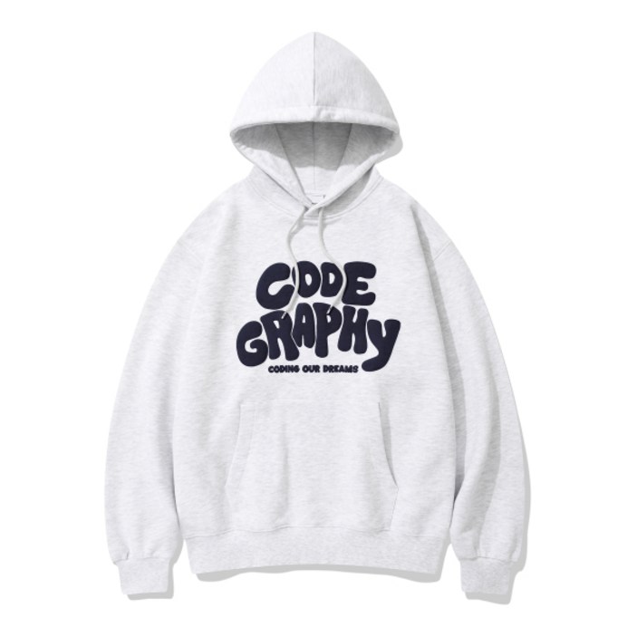 코드그라피 CODEGRAPHY JELLY 로고 후드티라이트그레이 코드그라피 CODEGRAPHY JELLY 로고 후드티라이트그레이