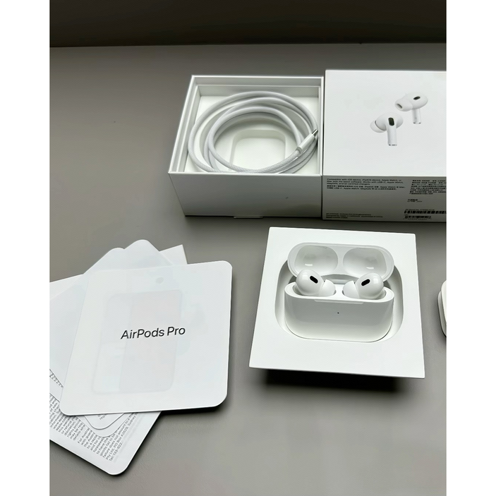 Apple AirPods Pro 2 애플 에어팟 프로 맥세이프 호환 이어버드 액티브 노이즈 캔슬링 블루투스 헤드폰 오디오 USB-C