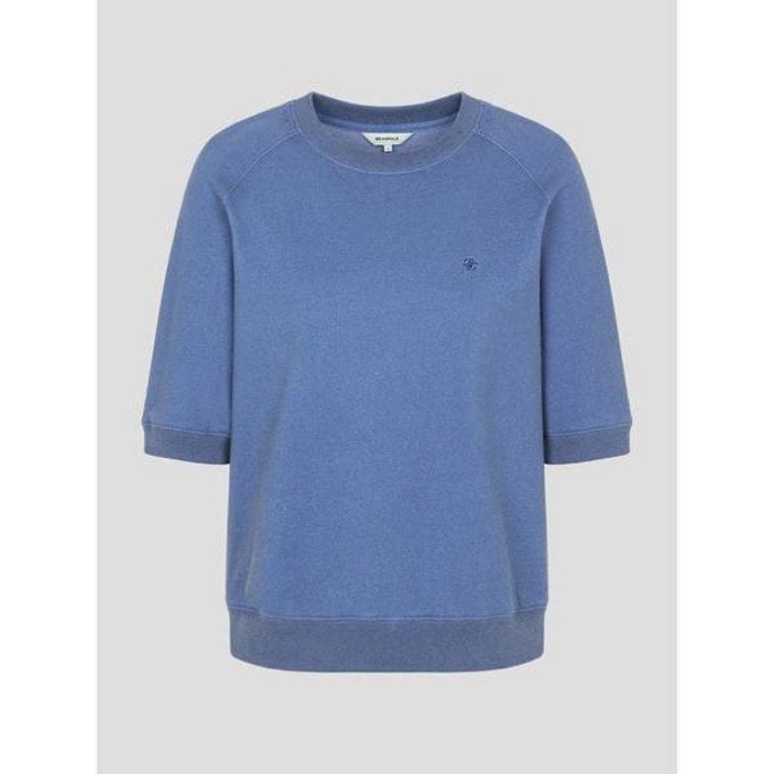 백화점매장출고 빈폴레이디스 25FW 피그먼트 반소매 스웨트 셔츠  블루 BF5742C04P