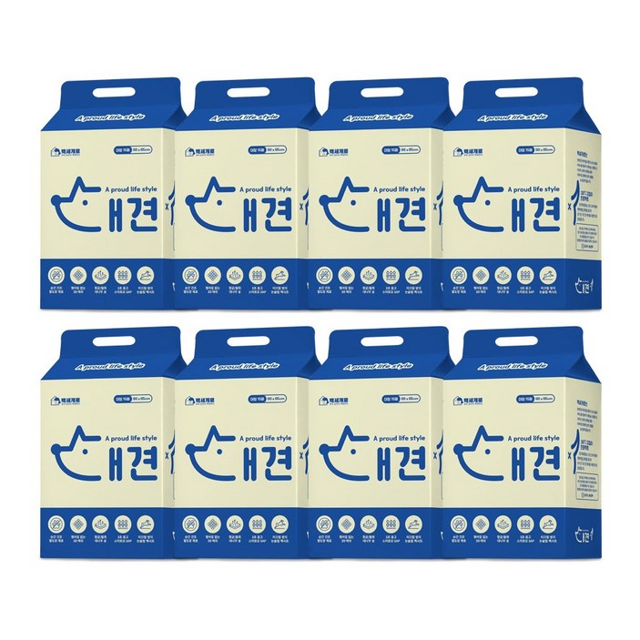 백세개로 대견패드 배변패드 중형 240매, 8개, 15개입