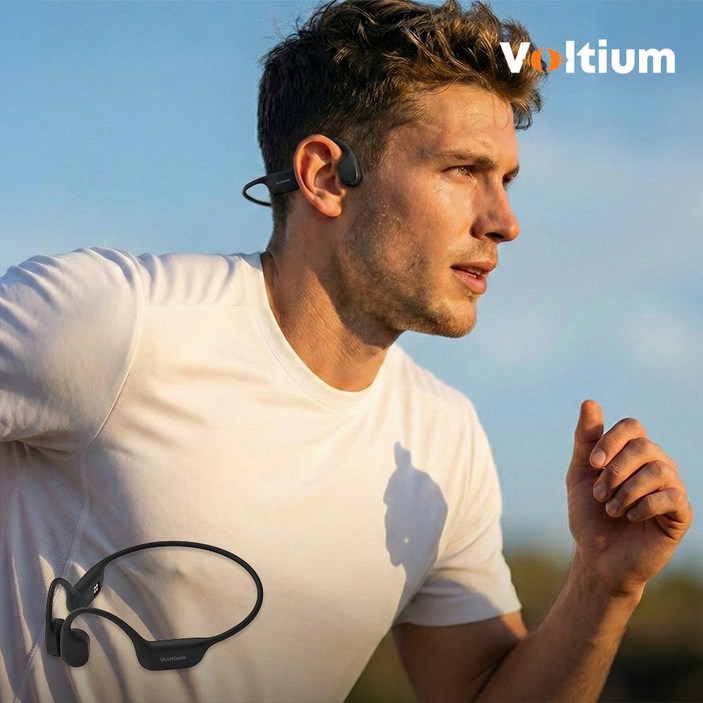 평생 A/S 볼티움 블루투스 무선 골전도 이어폰 아쿠아본X VTU-X900, 팬텀 블랙