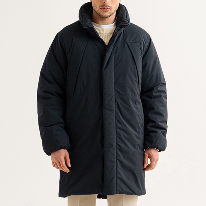 제타22 남녀공용 겨울 헤비 방열 후드 넥 롱 패딩 점퍼 파카 1835