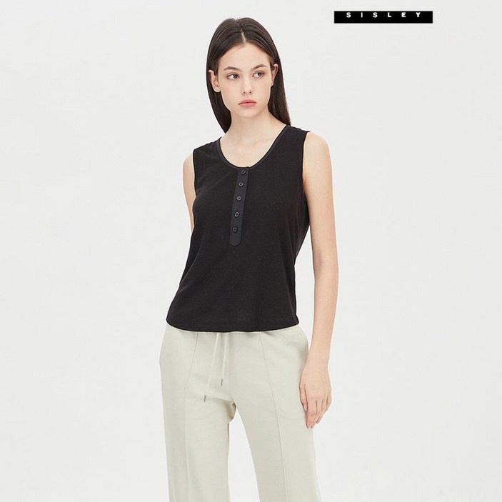 시슬리  레이니 슬리브리스 티셔츠 SATSD2531