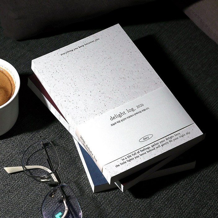 2026 딜라이트로그 기본 와이드 날짜형 먼슬리 위클리 26년 다이어리플래너 무지 직장인 업무용 다꾸 일기장 핸디, 기본형 / 손에 바스러진 모래 ivory