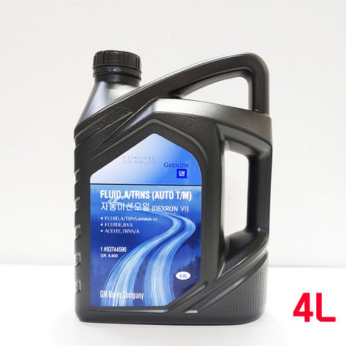 트랙스 가솔린 디젤 자동 오토 미션오일 4L DEXRON VI 93744590 트랙스 가솔린 디젤 자동 오토 미션오일 4L DEXRON VI 93744590