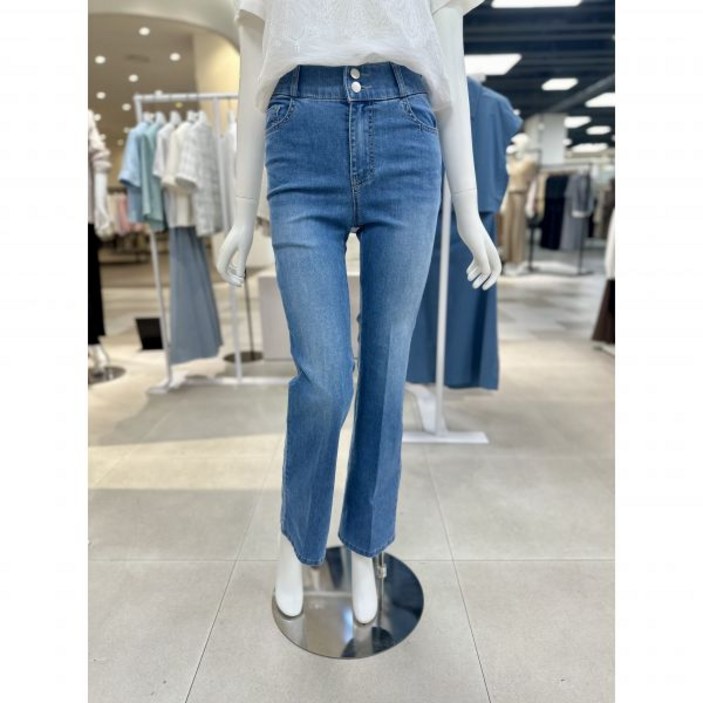 올리브데올리브 투버튼 세미 부츠컷 데님 팬츠 YJ4ML520 백화점 아울렛 한정수량 (3651640)