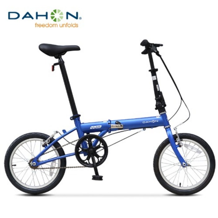 Dahon 접이식 자전거 KT610 16 인치 YUKI 높은 탄소강 프레임 휴대용 미니벨로, 푸른 20230331