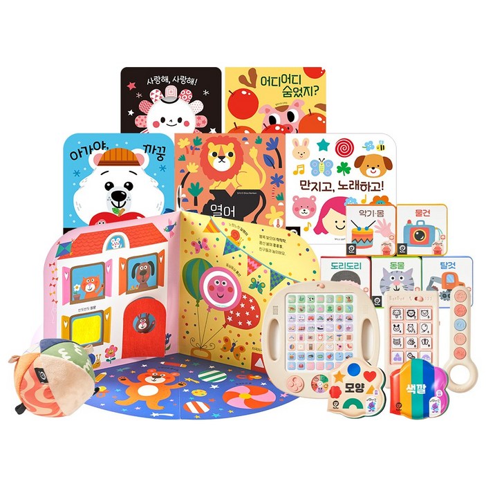 두두 앙팡 100일 아기 첫 놀이 전집, 사운드토이조작북 포함 총 17종, 1개