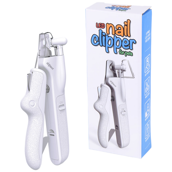 애견 애묘 반려동물 안전한 스키퍼즈 LED 라이트 안전장치 네일 클리퍼, 네일클리퍼, 1개
