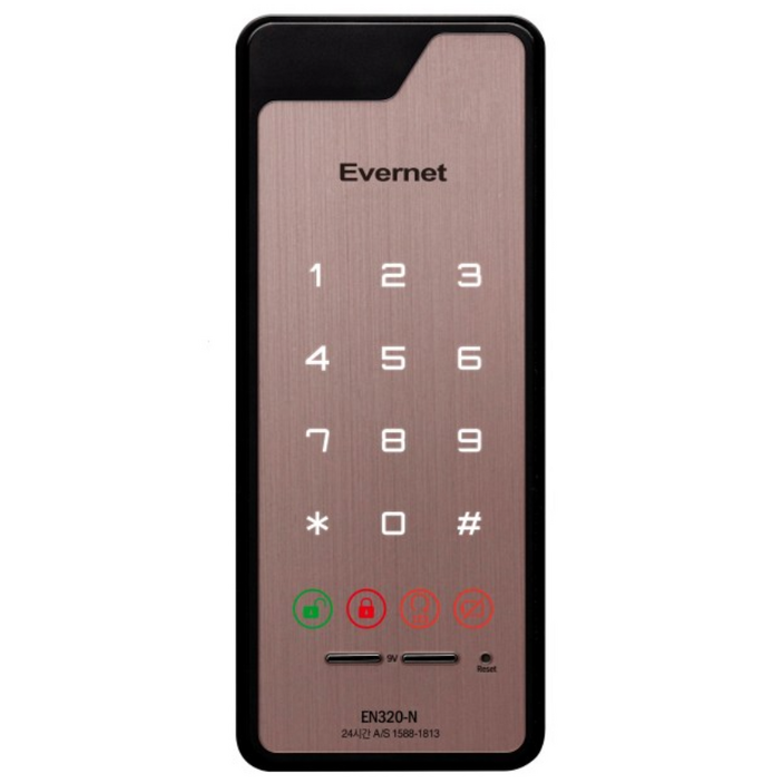 에버넷 디지털 도어락 보조키 번호키 자가설치 EN320-N, 고객직접설치, EN320-N
