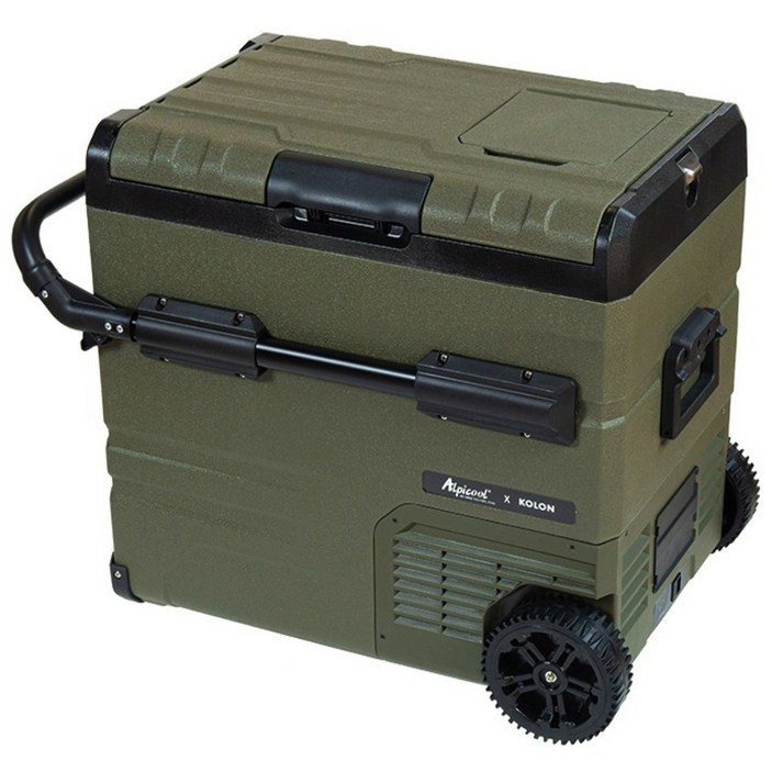 코오롱 공식판매 알피쿨 X시리즈 정품 캠핑 차량용 냉장고 블루투스 이동식 낚시 화물, Xpro55  56L, 올리브