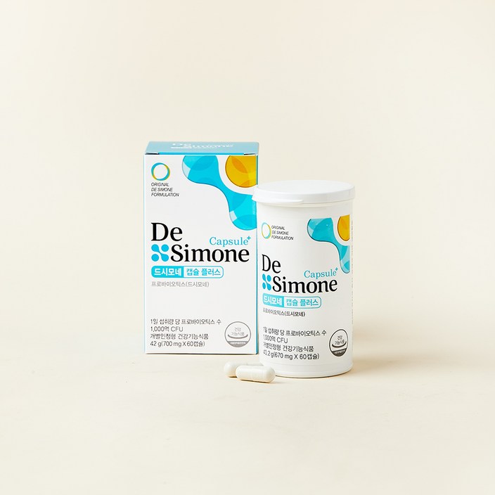 [로켓프레시] 드시모네 프로바이오틱스 캡슐 플러스 1000억 40.2g
