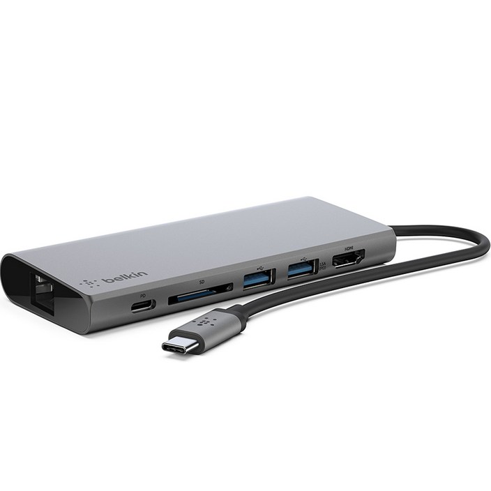벨킨 USB C타입 노트북 멀티미디어 허브 F4U092btSGY