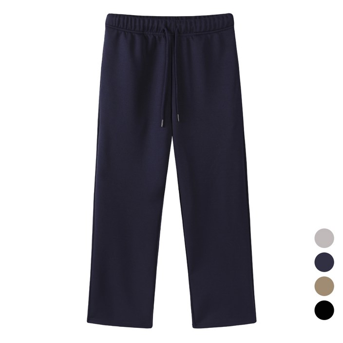 문컬렉션 남녀공용 편안한 데일리 스판 팬츠 세미 와이드 트레이닝 바지