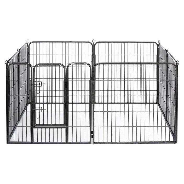 강아지 울타리 펜스 대형견 운동장 견사 문포함 8PCS 대형 PF003, 1개