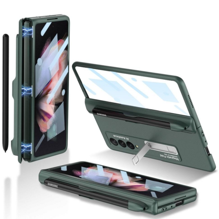 루스톤 DIKE 힌지보호 스탠드 S펜수납 갤럭시 Z폴드 휴대폰케이스