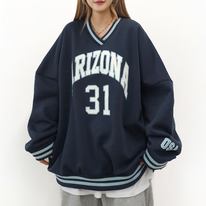 면기모선택, 5XL 아리조나 브이 맨투맨 5599까지 3COLOR 오버사이즈 남여공용 홈웨어 박스맨투맨