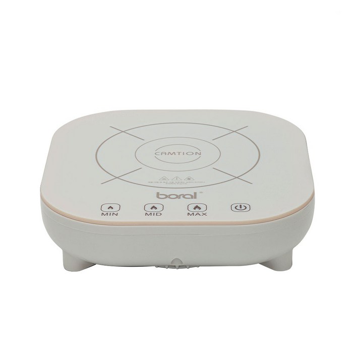 보랄 미니 1구 인덕션 전기레인지 화이트 프리스탠딩 터치 3단 조절