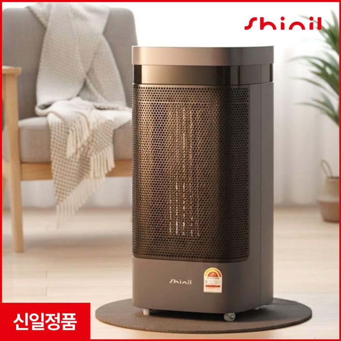 26년형 신일 온풍기 PTC 3초 가정용 전기 난로 히터 업소용 사무실 거실 온풍기, 블랙, CW4000NV