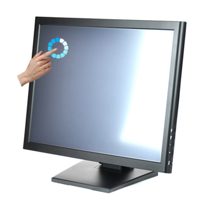 하이드림엘씨디 산업용 압력식 터치모니터 HDLT190RHLED 광고용 매장용 키오스크 4849cm19인치, 스탠드장착RS232 시리얼터치