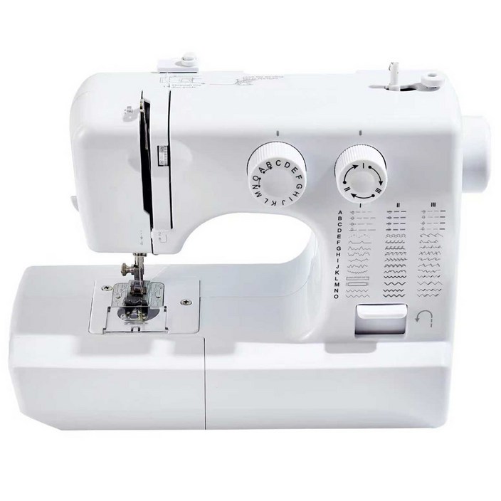 도원미싱 가정용미싱 미니재봉틀 패턴45가지 2026년식, 흰색, UFR818