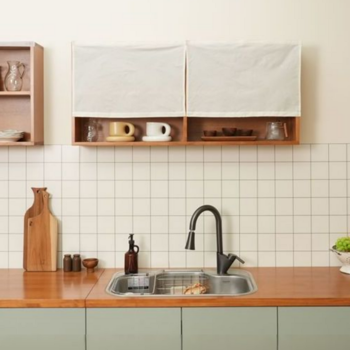 기브앤고 광목 붙이는 선반 수납장 가리개 가림막 커튼 다양한 사이즈