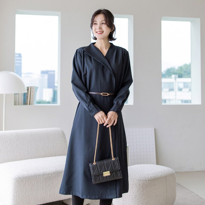 김여사 스텔라 벨트 랩원피스 중년여성의류 엄마옷 50대 여성 김여사 스텔라 벨트 랩원피스 중년여성의류 엄마옷 50대 여성