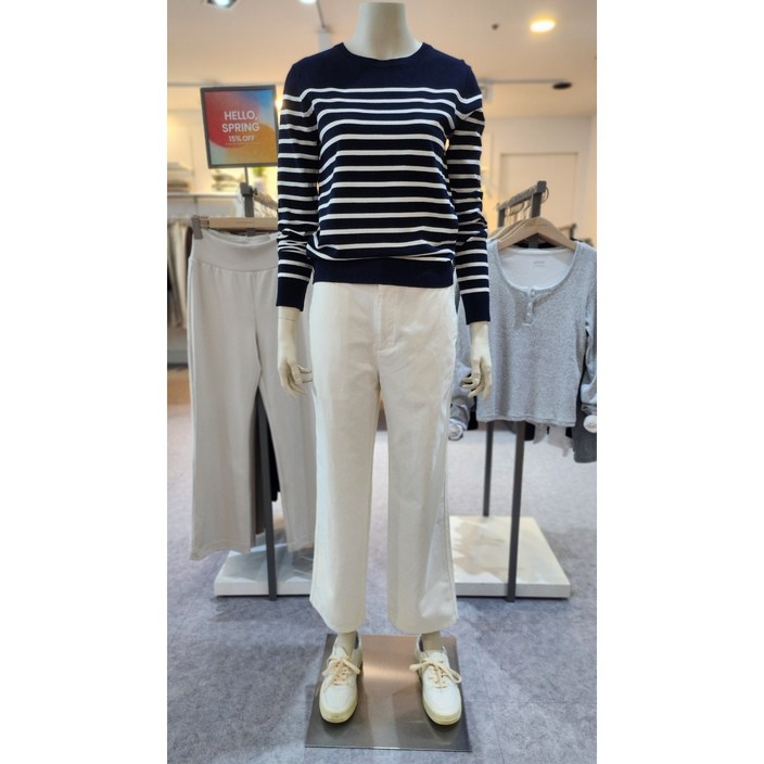 지오다노 여자  베이직 라운드넥  니트 스웨터 4컬러 356512