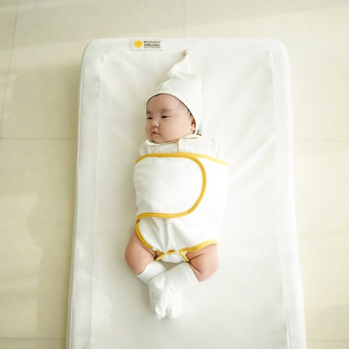 머미쿨쿨 무소음 스와들 스트랩 속싸개 밤부메쉬 S