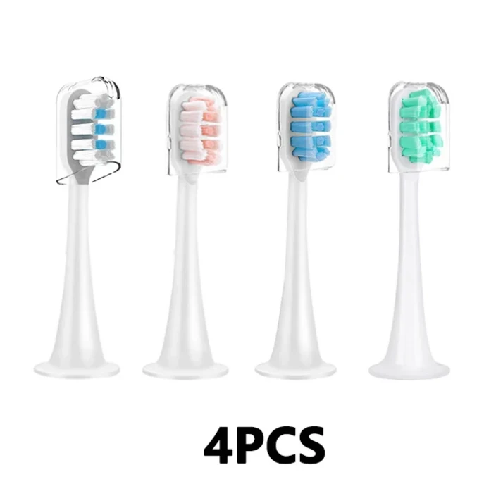 Xiaomi Mijia T300 소닉 전동 칫솔 헤드 듀폰 소프트 브리 슬 노즐 용 4pcs 교체 브러시