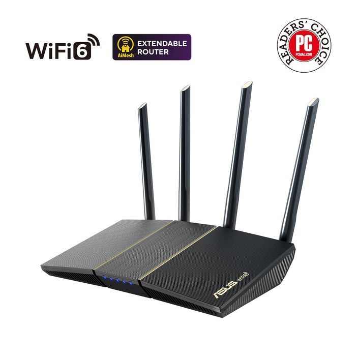 에이수스 RTAX57 유무선 공유기 WiFi6 듀얼밴드 브로드컴 쿼드코어