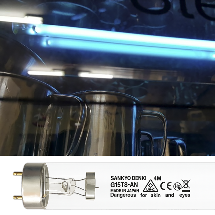 산쿄 G15T8-AN 15W 자외선 살균램프 컵 살균기 전용 교체램프 업소용 식기 UVC 소독램프 일제, 20개, 기타색, 산쿄 15w