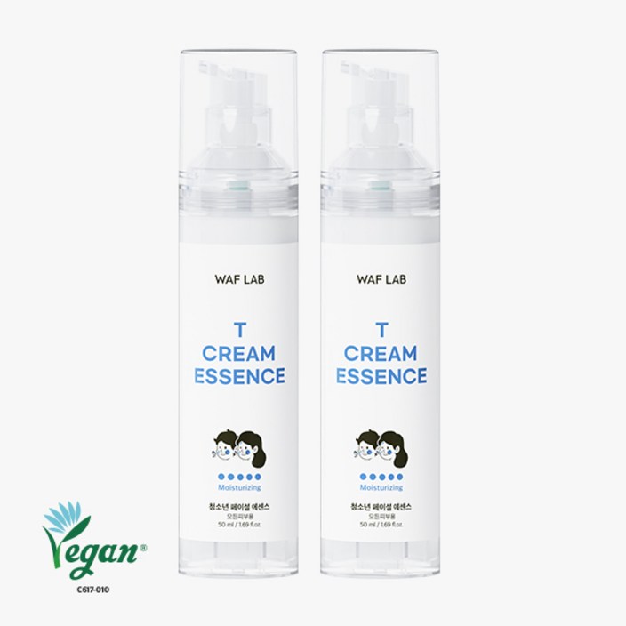 와프랩 사춘기 청소년 페이셜 크림 에센스 50ml, 2개, 50g