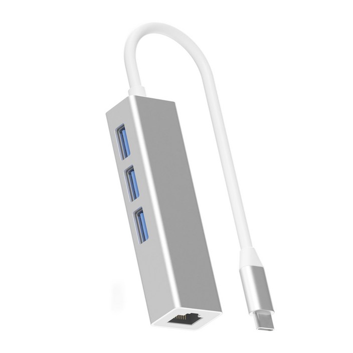 화이트플래닛 4포트 USB3.0 이더넷 멀티허브 WPLH01, 화이트, 1개 화이트플래닛 4포트 USB3.0 이더넷 멀티허브 WPLH01, 화이트, 1개