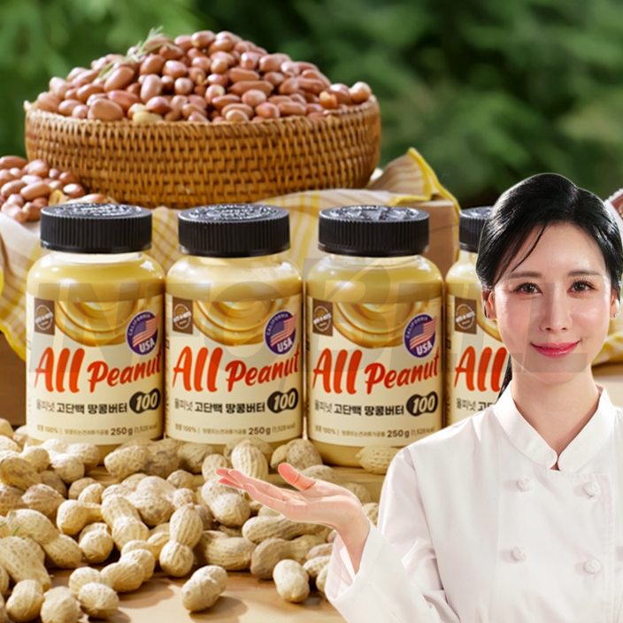 [TV홈쇼핑정품 인포벨]서진영 올피넛 땅콩버터 고단백 단백질 스프레드 빵 토스트 샌드위치 간식 영양 피넛