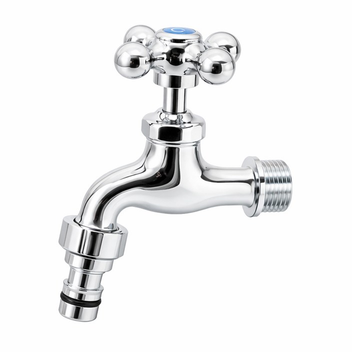 비욘드퍼니싱 국내생산 십자 커플링 가로 수도꼭지 KC, 1개