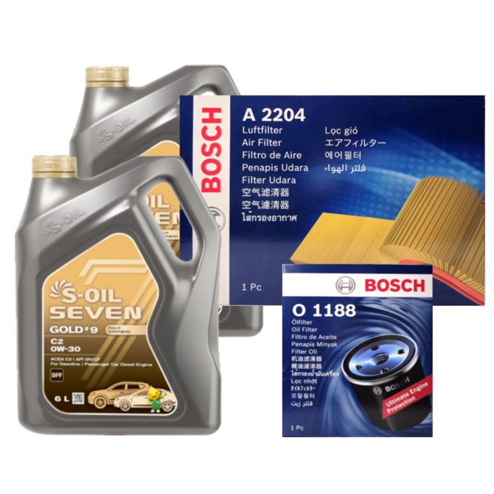 그랜드 스타렉스 (TQ) 2.5 디젤 엔진오일세트 세븐골드 9 RV C3 5W30