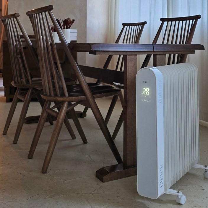 터치식 고효율 라디에이터 리모컨포함 무소음 사무실 가정용 화장실 동파방지, 15핀