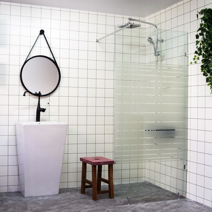 A6마트 줄무늬욕실파티션 당일발송 750폭